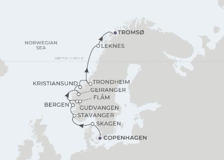 9-Night Copenhagen to Tromso